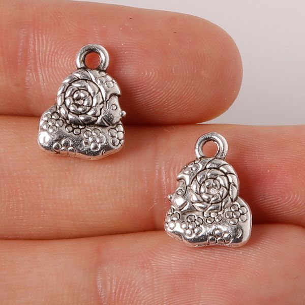 

new 9pcs 10x14mm zinc alloy antique silver goat diy charms pendants jewelry making diy, Bronze;silver