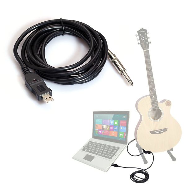 

2015 горячая продажа Бесплатная доставка Оптовая продажа 1 шт. 3 м Гитара для ПК USB ка