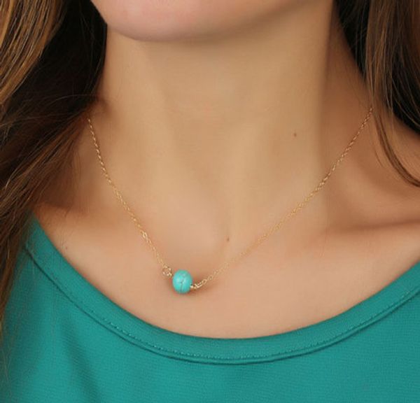 

turquoise necklace, decorating with calaite pendant; 45cm length,noble delicate for women, and high quality, Silver