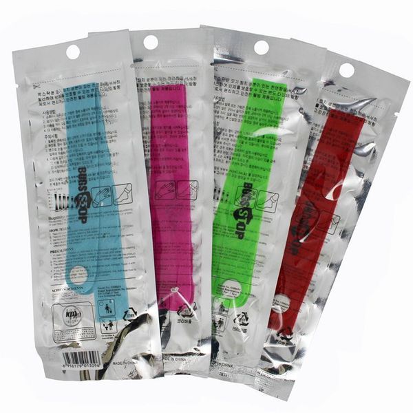 

anti mosquito bug repellent wrist band bracelet insect nets bug lock camping 4 colors wa1088