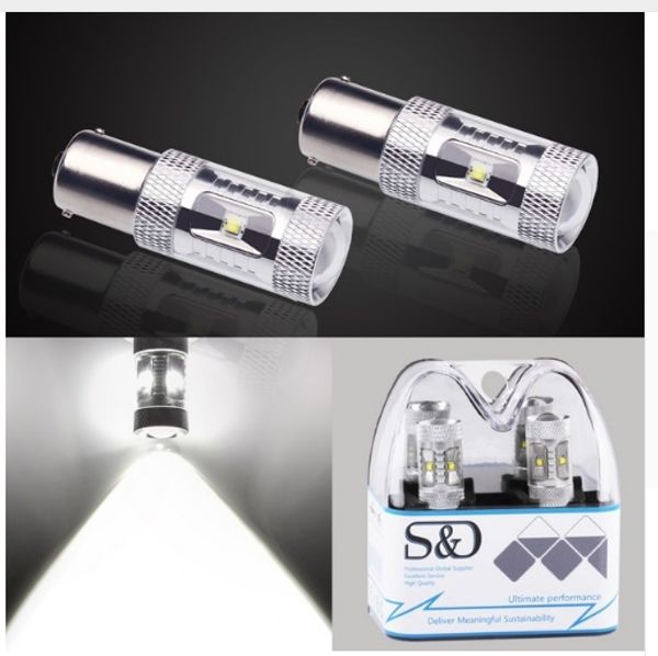 

2 шт. 1156 ba15s 30 вт авто противотуманные хвост поворот cree led чип s25 p21w свет r5w лампа парковки резервные фонари автомобильный источ