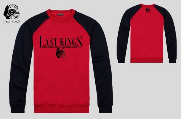 

s-5xl men o-neck sweatshirt male last kings thick round neck sweater casual sports male hoodies, Black