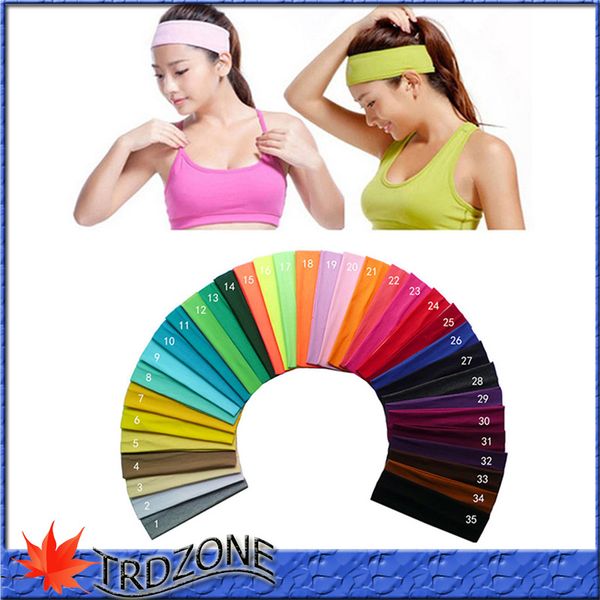 

2016 sports solid cotton headbands running yoga headbands 131 color, Silver