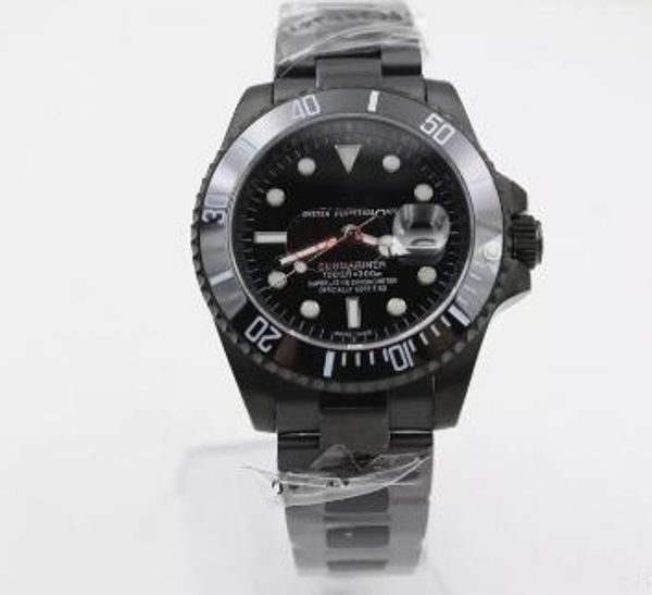 

luxury mens watch wristwatch ceramic bezel original clasp sapphire glass stainless steel pvd black quality sewdweller limited 116660, Slivery;brown