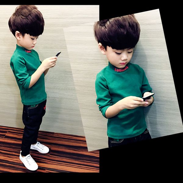 

the new style winter long sleeve baby boy rendering render children garment for 3-7 years old boy, Blue