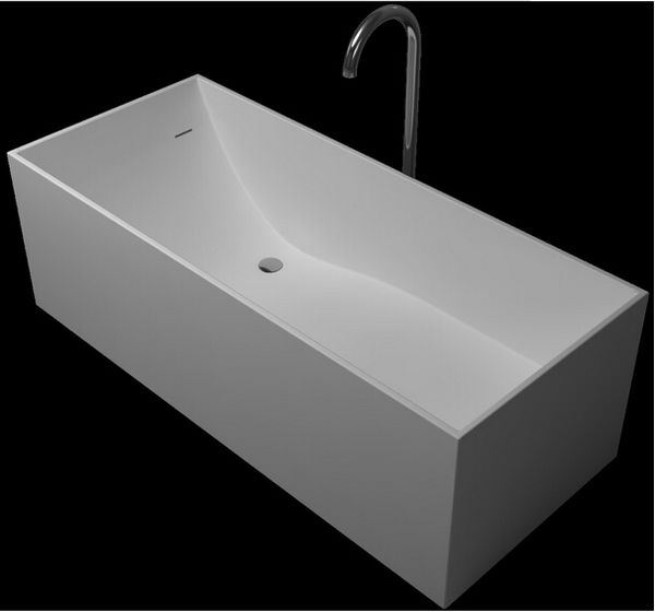 

1700x720x540mm solid surface stone cupc approval bathtub rectangular tanding corian matt or glossy finishing tub rs6514