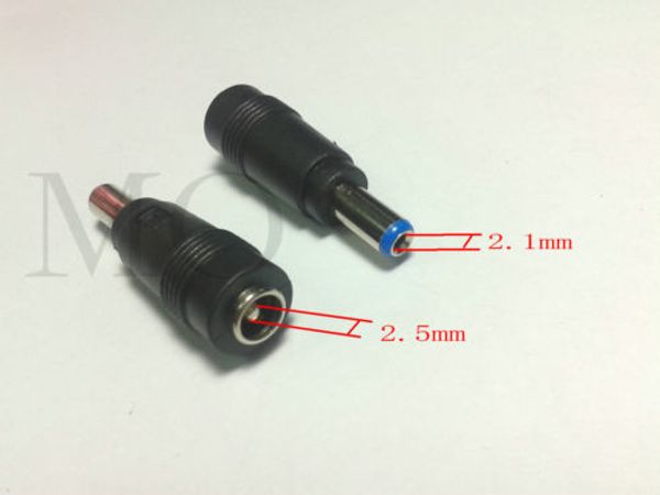 

50pcs 5.5mm x 2.5mm female to 5.5mm x 2.1mm dc plug adapter connectors