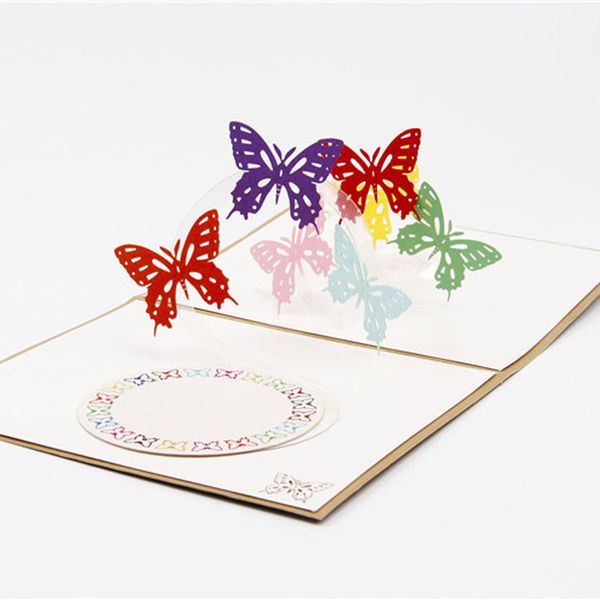 New 3d Handmade Card Greeting Cards Butterfly Handmade Origami 3d Pop Up Greeting Cards Personalized Birthday Cards Personalized Card From