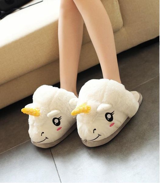 

girls magical unicorn slippers kids unicorn shoes baby children white warm indoor cute winter unicorn slippers qql 001, Black;red