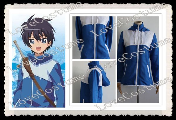 

wholesale-zero no tsukaima the familiar of zero saito hiraga jacket coat cosplay costume, Black