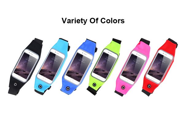 

universal 5.5 inch sporty waist bag for iphone 7 6 6s plus gym running phone pouch phone bag case for iphone 8
