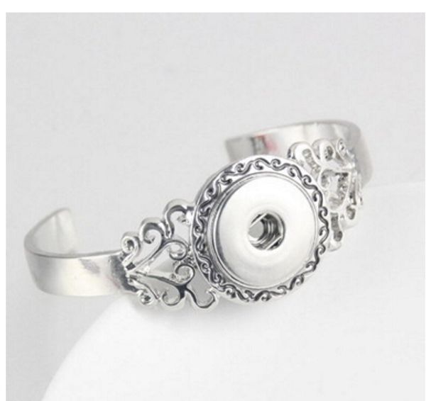 

новое прибытие 18 мм популярные серебряный браслет нуса браслет ювелирные изделия нуса куски оснастки кнопки ювелирные изделия diy кнопка ну, Golden;silver