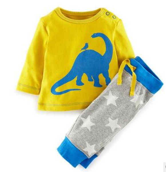 

boys kids dinosaur sets boy dinosaur clothing coats children autumn casual hoodies boy baby clothes suits lm 001, White