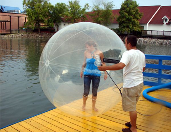 

german zipper 2m inflatable water walking ball water rolling ball water balloon zorb ball inflatable human hamster
