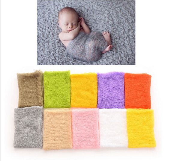 

newborn pgraphy wraps without flower headband new arrival mohair baby pgraphy props baby p props accessories, Red;brown