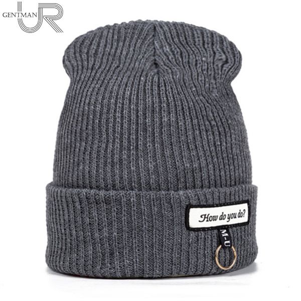 

новая зимняя шляпа для женщин, как вы делаете знак моды твердые теплые шапки вязаные шапочки cap толстые женские cap, Blue;gray