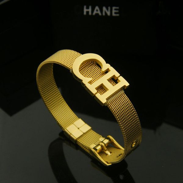 

New arrival CH Belt Style bangle for women jewelry 316L Stainless Steel Love bangle gift mother and girl jewelry free shipping PS5294A