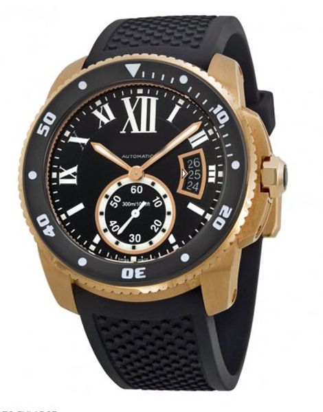 

Мужские 2016 мужские черный циферблат топ наручные часы горячие W7100052 розовое золот