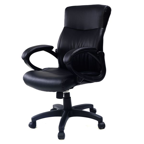 

2016 style pu leather ergonomic computer desk task office chair black