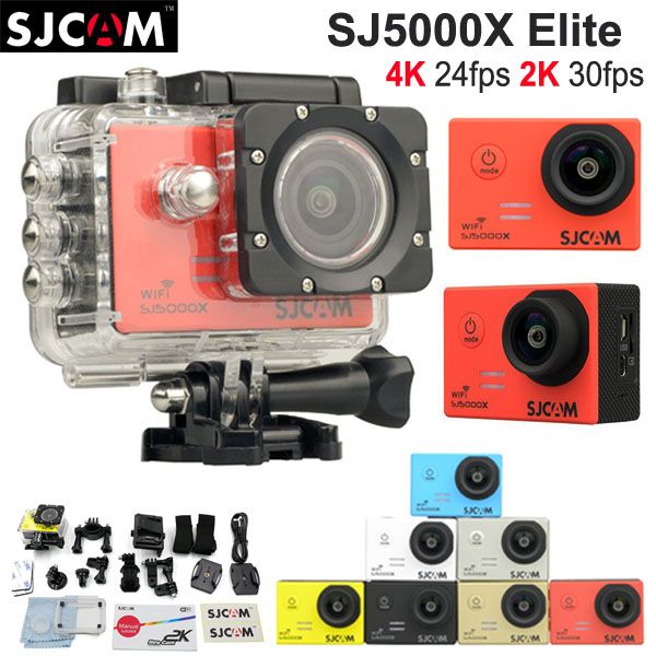 

оригинальный sjcam sj5000x elite wifi 4k 24fps 2k 30fps гироскоп спорт действий камеры водонепроницаемый видео камеры 2.0 lcd дайвинг 30m hd