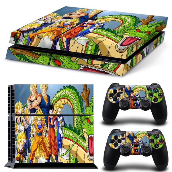 

Прохладный Dragon Ball PS4 кожи наклейки Виниловые наклейки для Sony Playstation 4 консоли + 2 шт
