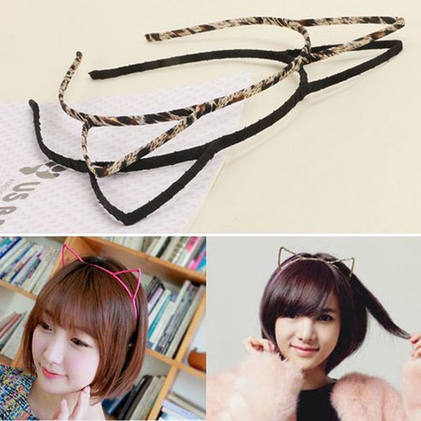 

special offer kid cat ears headband hair head band self p prop 6 colors #r571, Silver