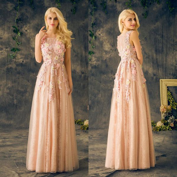 

sequin crystal beaded pearls lace formal prom dress long custom made dress elegant tulle beading 3d flowers evening dresses, Black