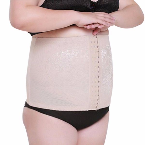 

wholesale- large plus size body shaper waist cincher trainer corset trimmer slimming tummy belt for weight loss band shapewear for women, Black;white