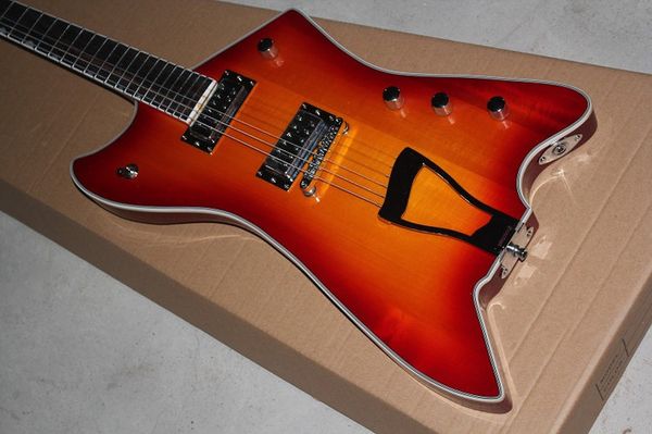 

Rare gre g6199 billy bo jupiter unbur t thunderbird electric guitar black pickguard chrome hardware firebird