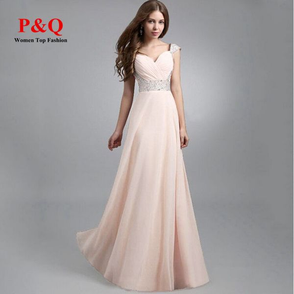 Blue Chiffon Maxi Dress