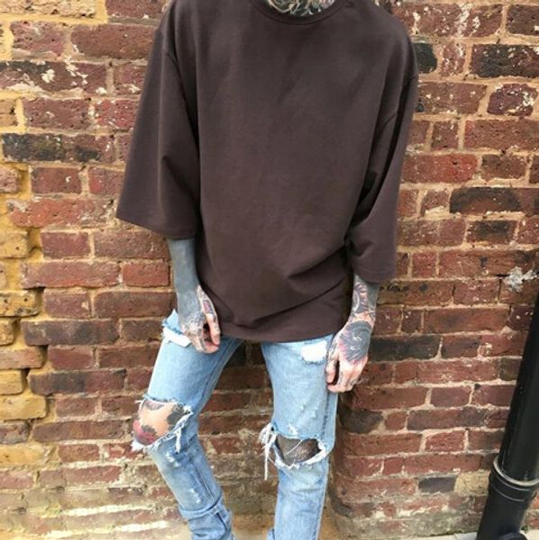 

3/4 рукав толстовка мужчины хип-хоп уличная скейтборд kanye west tyga Джастин Бибер дизай