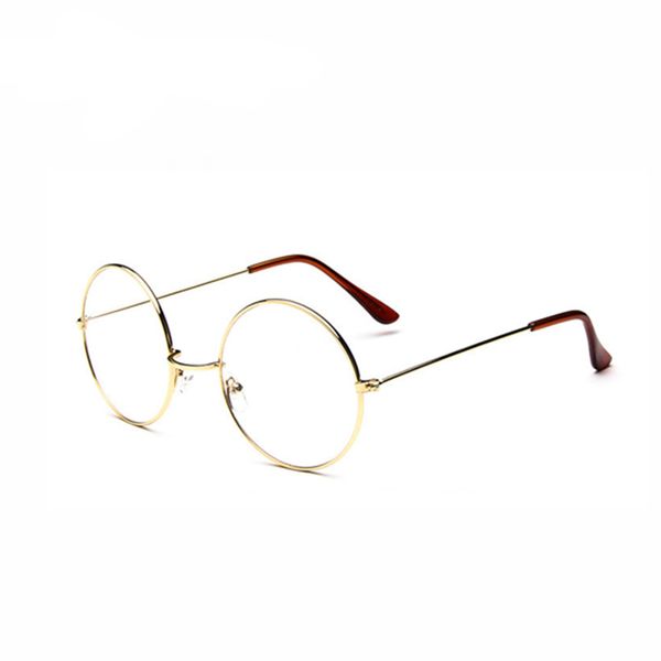 

100% new 032 frames women pure titanium eyeglasses eyeglasses men glasses round wholesale- gold wizard frames fashion color 5 pxmpw, White;black