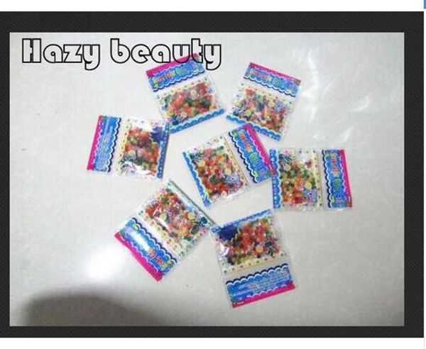 

1000bags size 3mm hazy beauty seven color crystal ball water beads growing water ballsfor gun toy