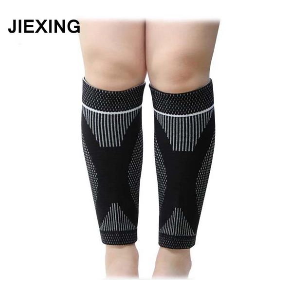 

wholesale- 1 pair cycling calf support compression socks football running beenwarmers fietsen shin guards gaiters outdoor, Black