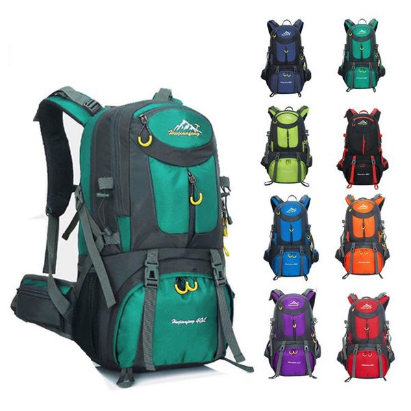

60l 50l 40l backpack men & women's casual backpacks travel outdoor sports bags teenager lapbag multi pockets fast shipping