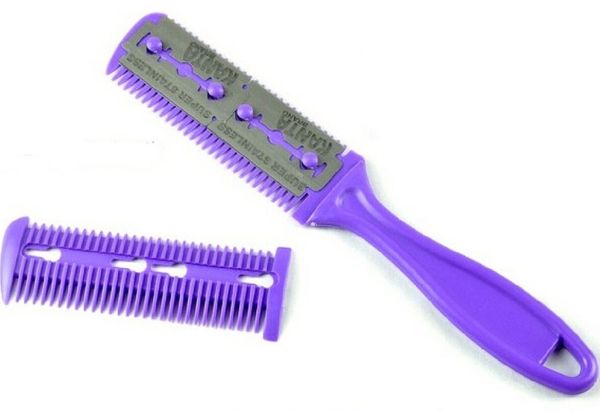 24 Stück Haarschneide-Rasierkamm, doppelseitig, dünner werdendes Haarschnitt-Schneidwerkzeug, professionell für Salonbedarf
