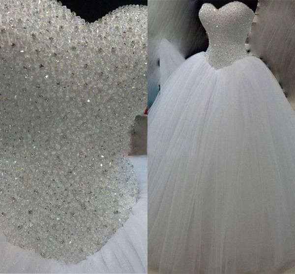 Robe De Mariage Princesse Bling Bling Cristal De Luxe Robe De Mariée Robe De Mariée Robe