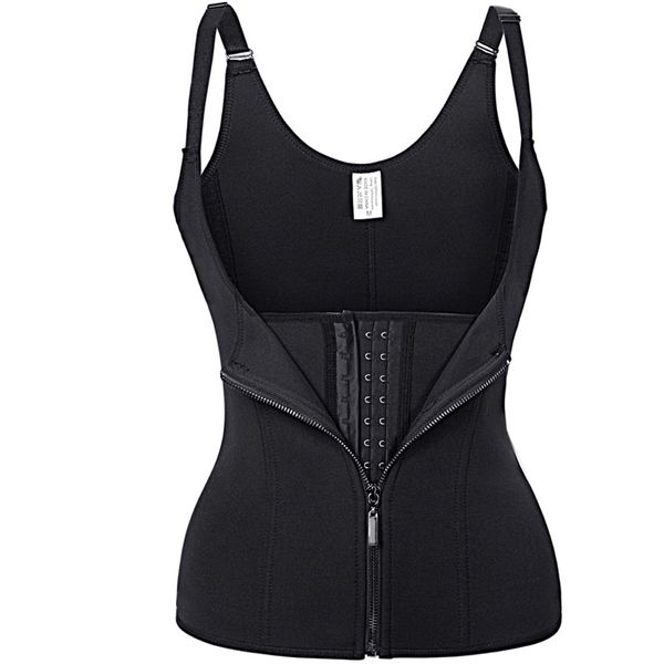

Body hape black neoprene auna weat ve t wai t trainer limming trimmer cor et workout thermo pu h up hapewear