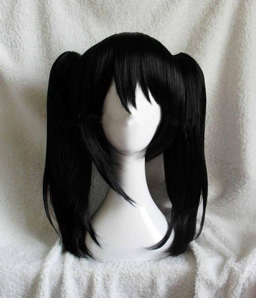 Frete grátis charmoso novo Hot vender LoveLive! Amor Ao Vivo Nico Yazawa Niko Cosplay Peruca Rabo De Cavalo Cabelo + 2 Grampos De Cabelo Arco