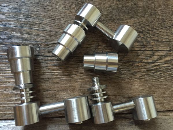 

мужчина / женщина 4 в 1 gr2 domeless titanium banger ногти функциональный концентрат аксессуары для стекла бонги dab буровые установки высок