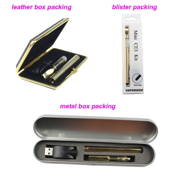 

Golden glass cartridge bud touch battery Kit Vaporizer 280mAh battery O pen Cartridge atomizer Vapor WAX thick Oil tank e cigs vape DHL
