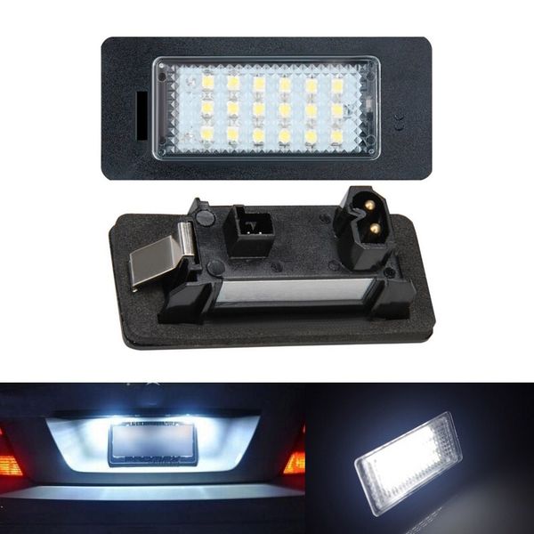 

2pcs 18 LED Error Free Car License Number Plate Light Lamp Bulbs Fit For BMW E90 M3 E92 E70 E39 F30 E60 E93 E82 E88 F20 F21