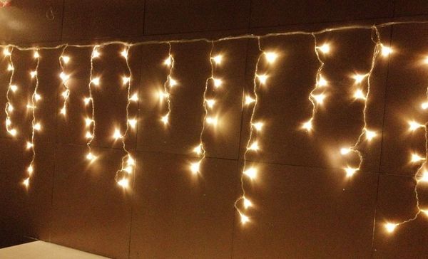 

12m*0.65m 360 led icicle led light curtain fairy string lamp female male connector 8 modes controller /party xmas wedding decoration