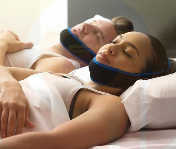 Sottogola anti russamento Cintura in neoprene per smettere di russare Cintura di supporto per il mento Soluzione anti apnea Dispositivo per il sonno 2016