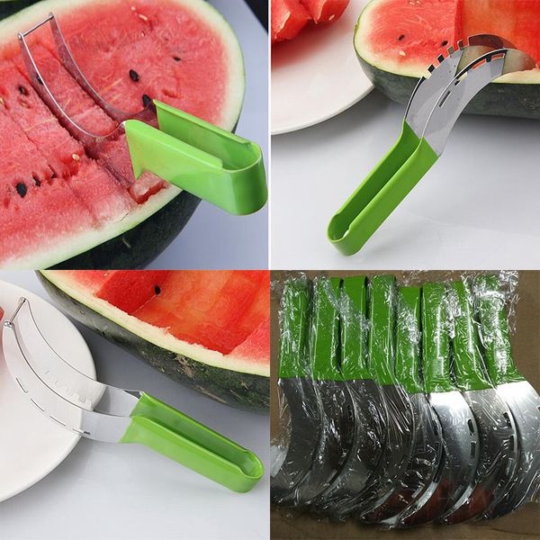 

stainless steel watermelon slicer fruit melon cutter corer scoop household kitchen tool utensils slicy in stock wx-c46