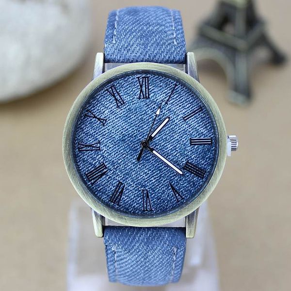

geneva casual men and women's watches nylon fabric canvas watches jean watches gift fashion, Slivery;brown