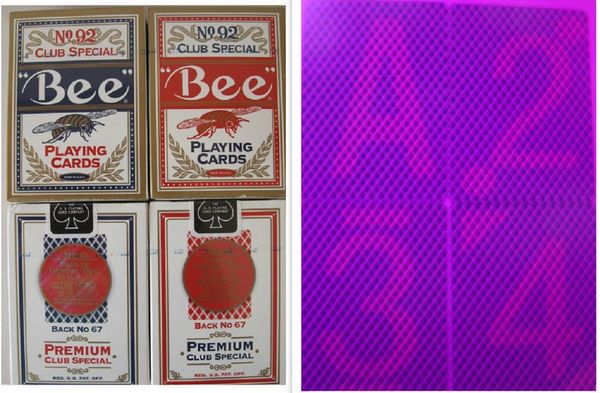 

magic poker home-customized 92 bee perspective poker card ,marked cards,88x63mm