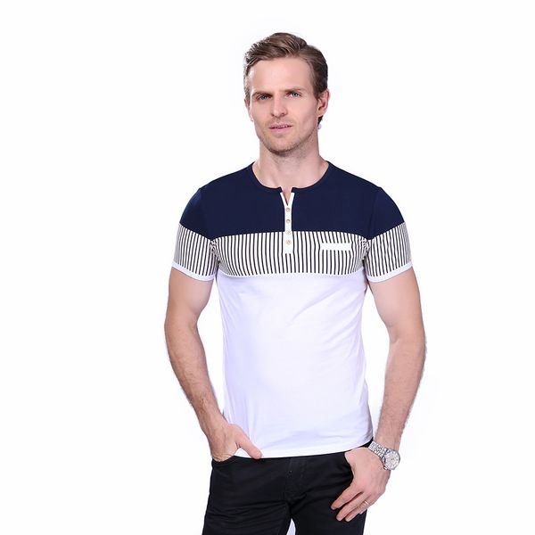 

нова мода мђжка ђболка лео о-обѬазнм вѬезом  коѬоким Ѭђкавом полоа ђ, White;black