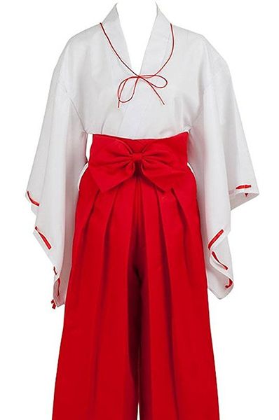

japanese anime inuyasha psychic kikyo kimono cosplay costume, Black