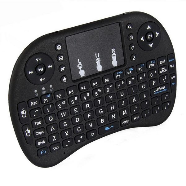 Rii i8 Air Mouse Multi-Media Controle Remoto Touchpad Teclado portátil para TV BOX PC Laptop Tablet